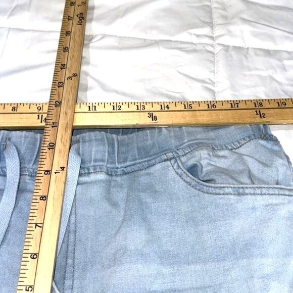 YMI Womens Distressed Jogger Jeans Size 1X Light Blue - Picture 8 of 9